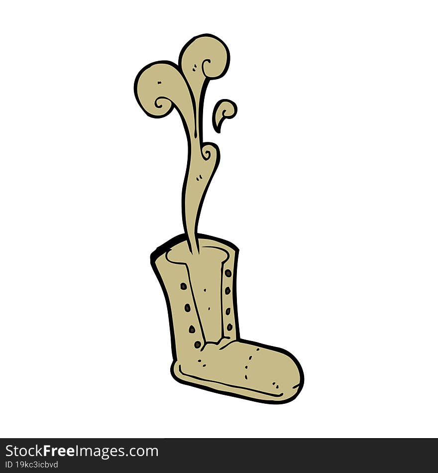 cartoon old boot