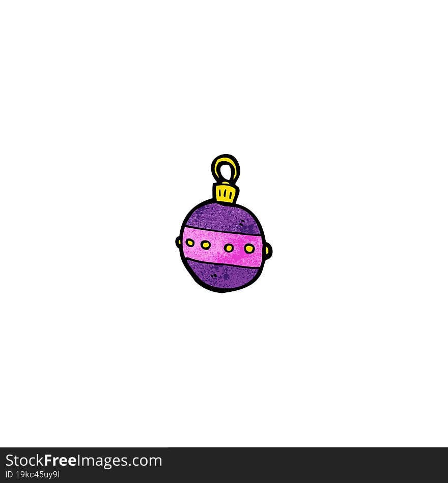 cartoon christmas bauble