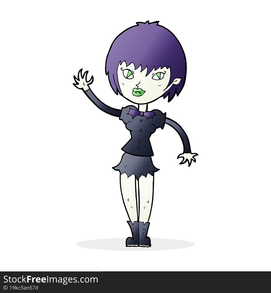 cartoon vampire girl