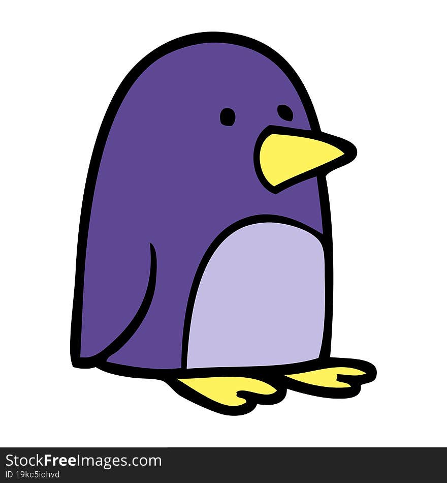 cartoon doodle small penguin