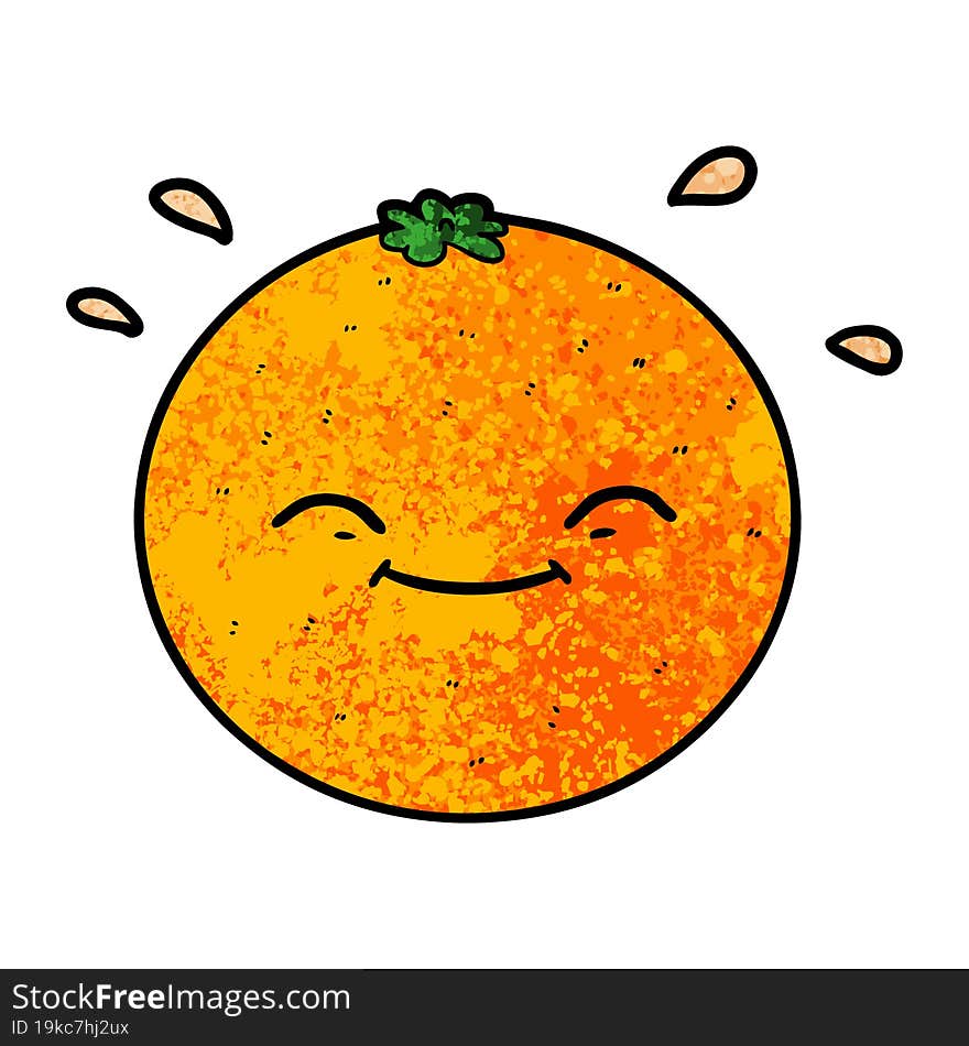 cartoon orange. cartoon orange