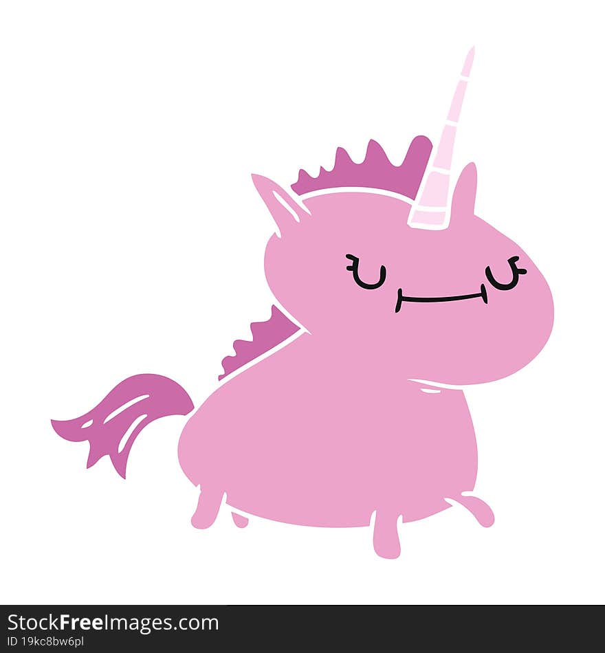 cartoon doodle of a magical unicorn