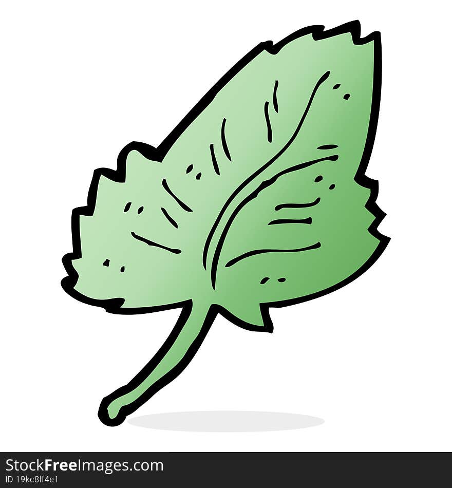 Cartoon Leaf Symbol