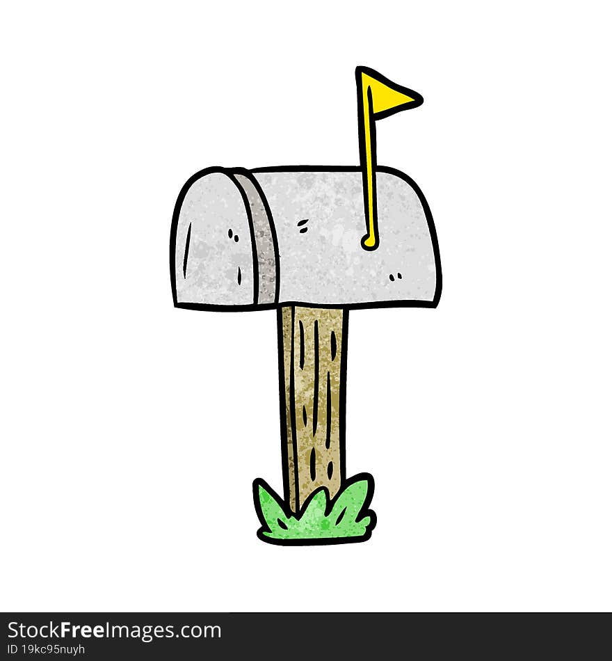 cartoon mailbox. cartoon mailbox