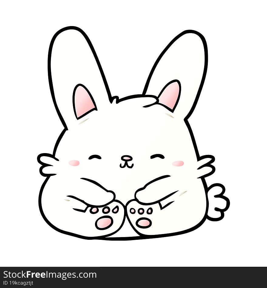 cute cartoon bunny rabbit. cute cartoon bunny rabbit