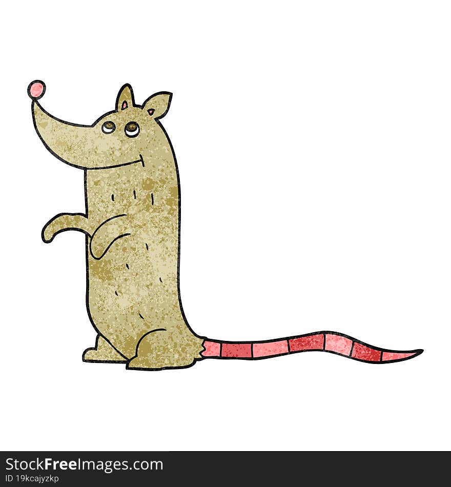 textured cartoon rat