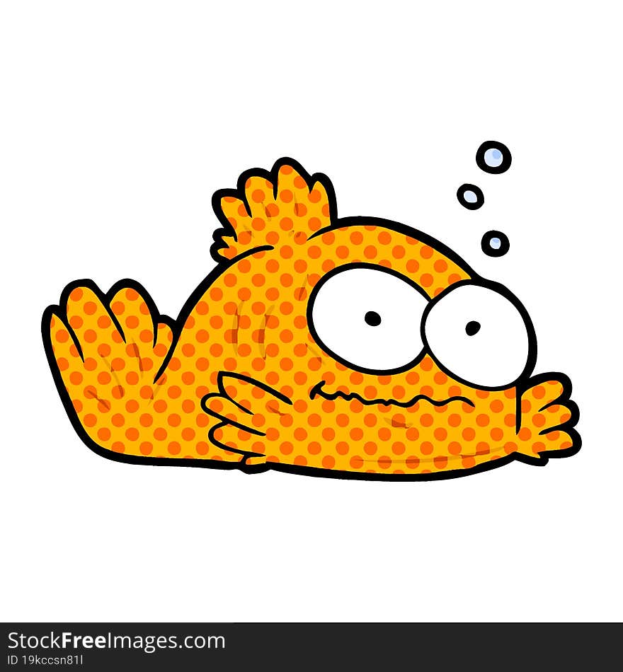 funny cartoon goldfish. funny cartoon goldfish