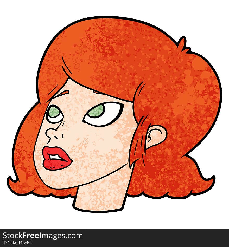 cartoon redhead girl. cartoon redhead girl