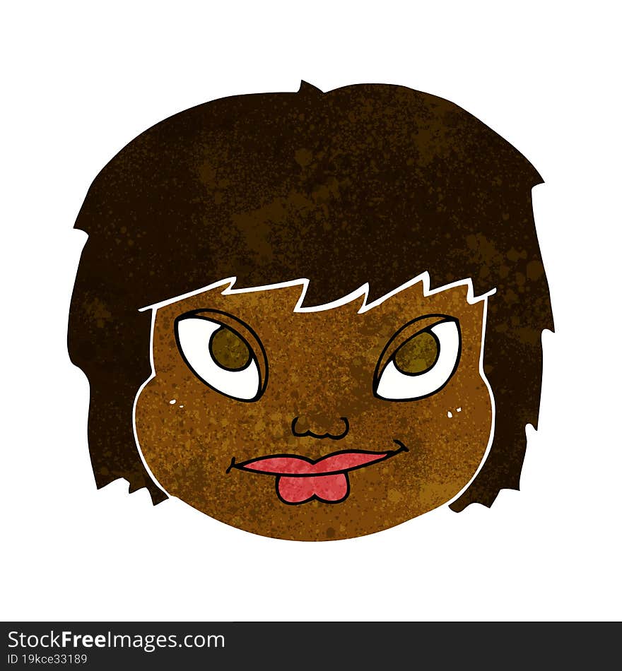 Cartoon Female Face