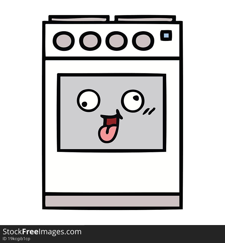 Cute Cartoon Kitchen Oven