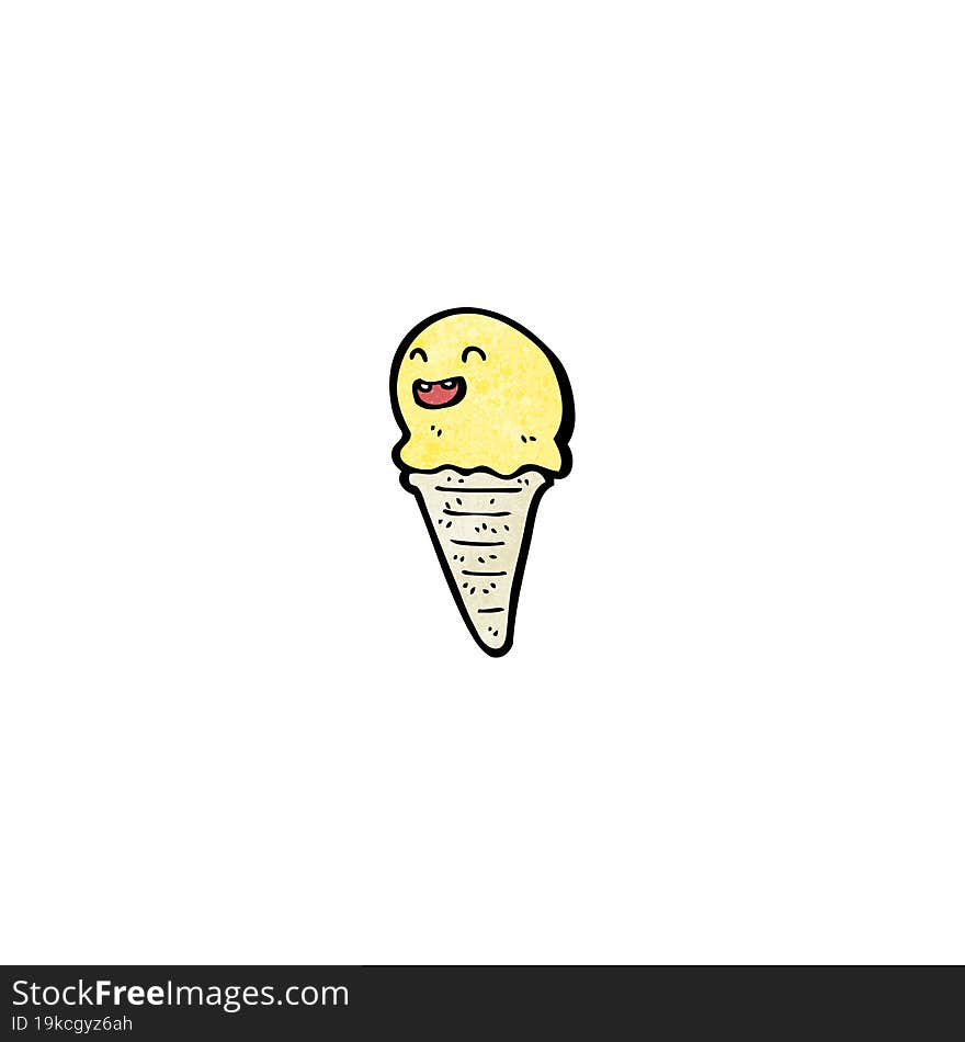 ice cream cone cartoon character