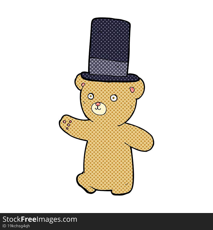 cartoon bear in hat