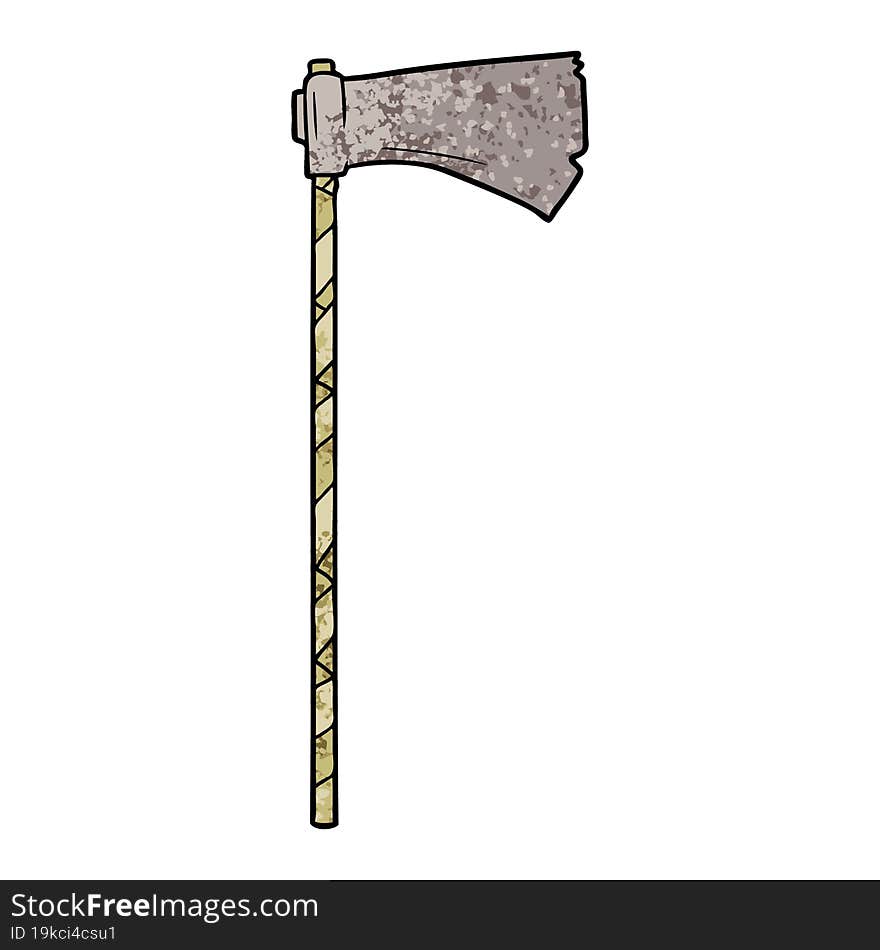 cartoon medieval war axe. cartoon medieval war axe