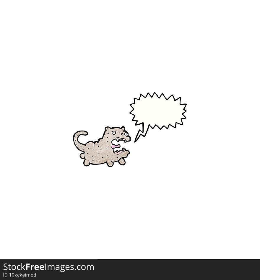 Cat With Speech Bubble Cartoon