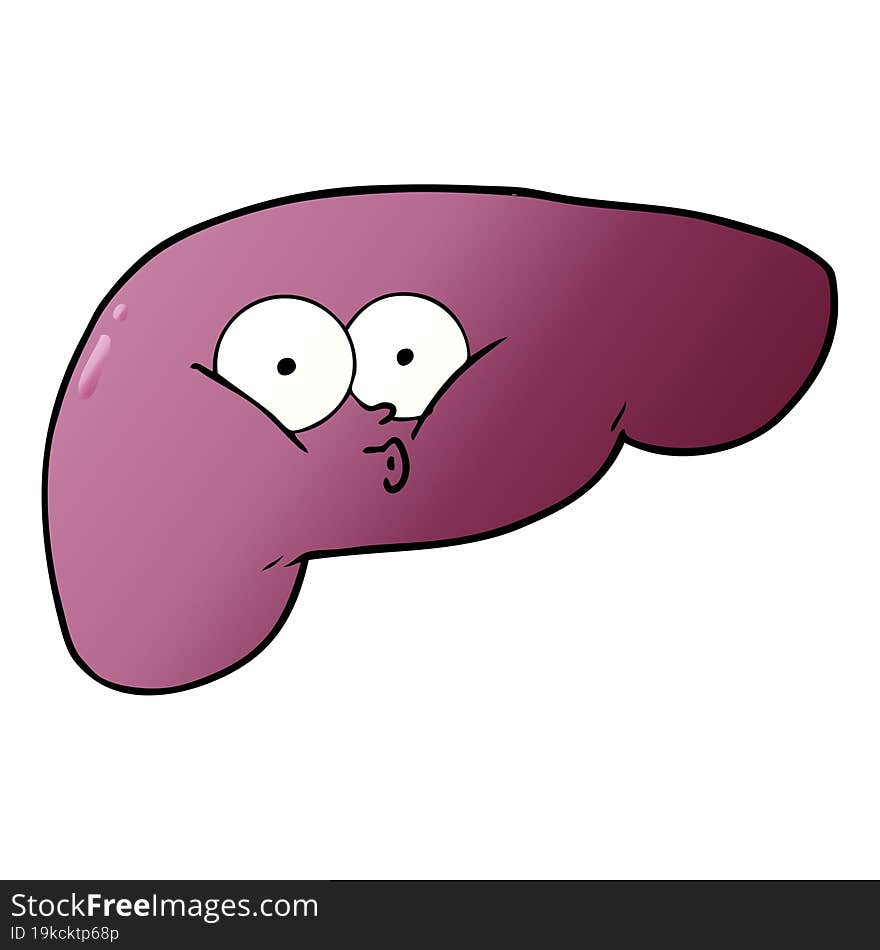 cartoon curious liver. cartoon curious liver