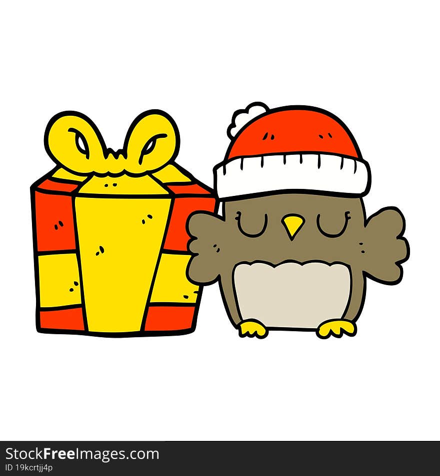 cute christmas owl