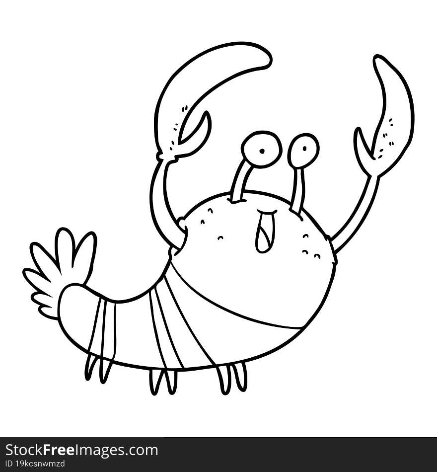 cartoon lobster. cartoon lobster