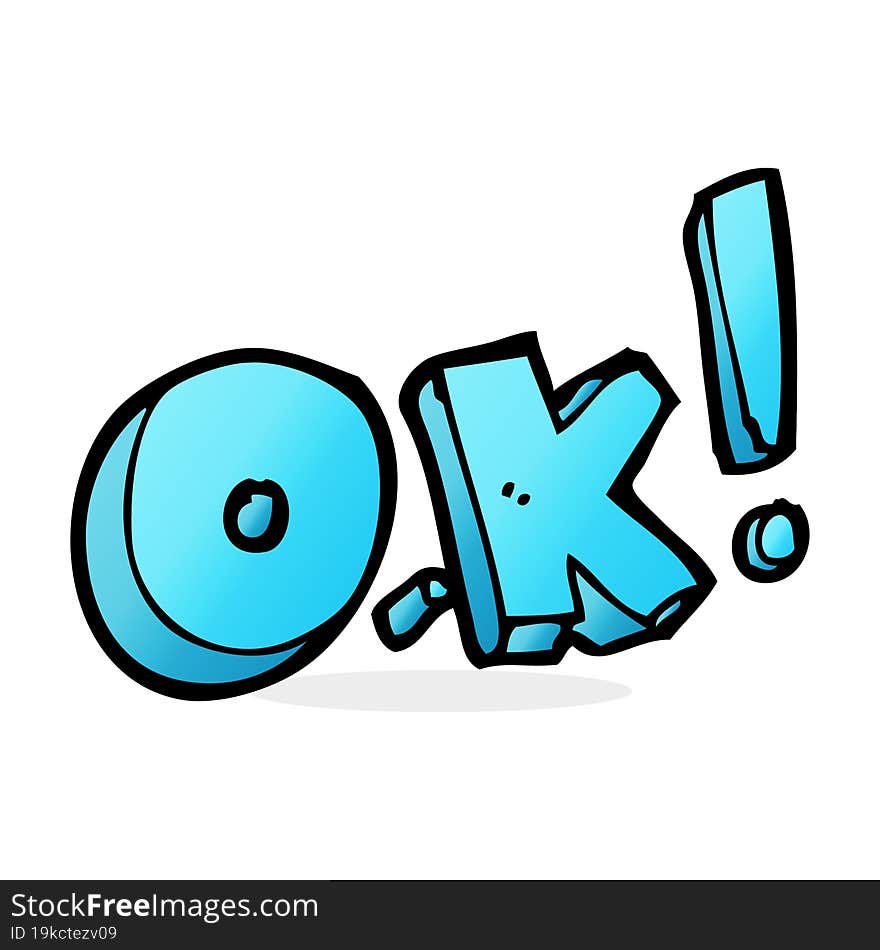 cartoon OK symbol