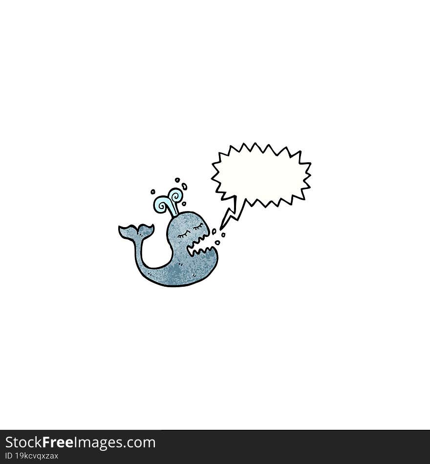 cartoon singing whale