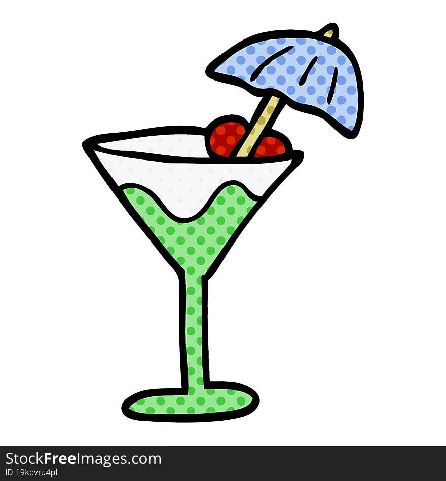 cartoon doodle cocktail