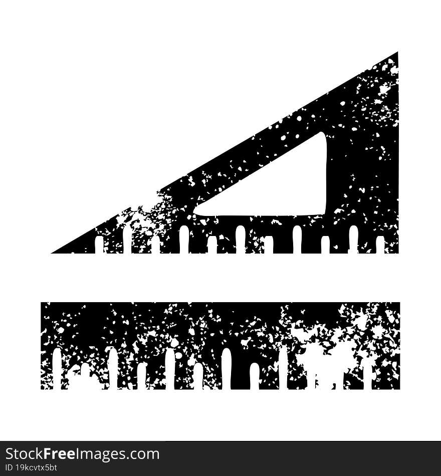 distressed symbol maths set