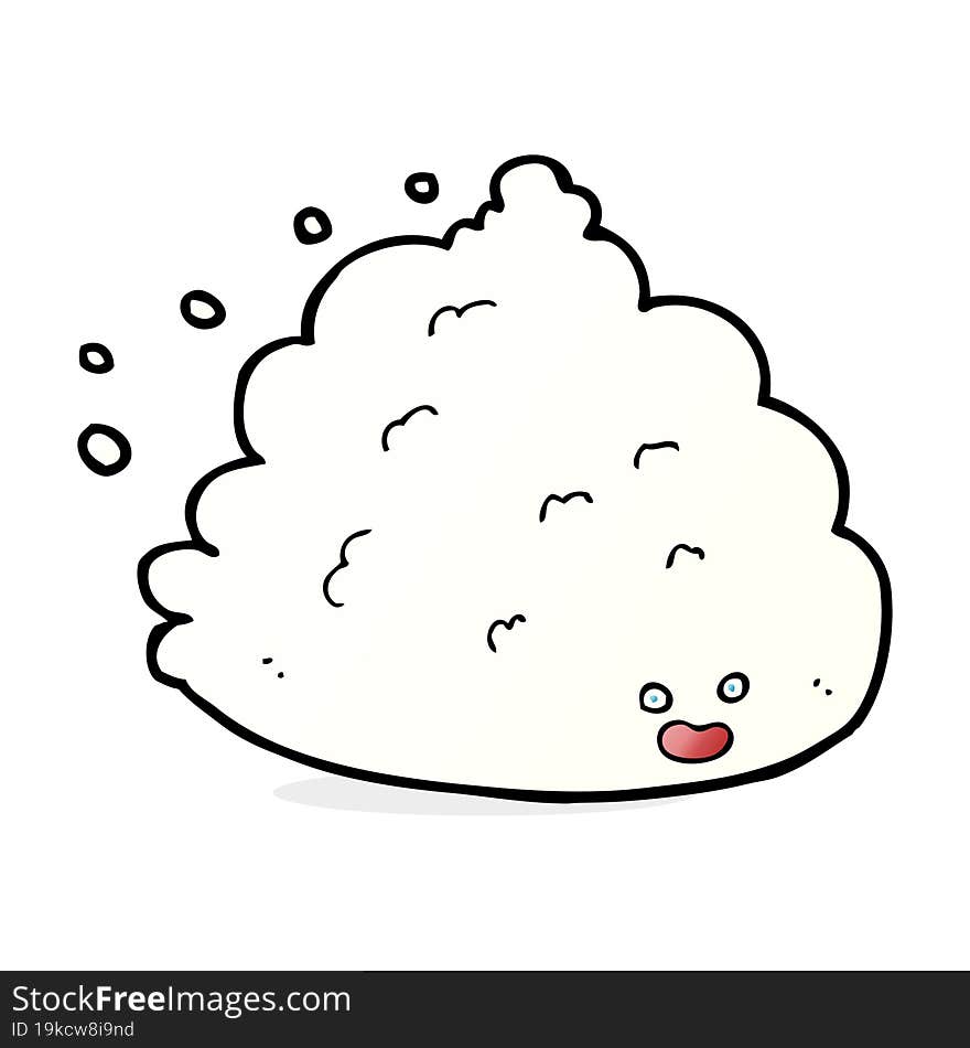 Cartoon Cloud Character