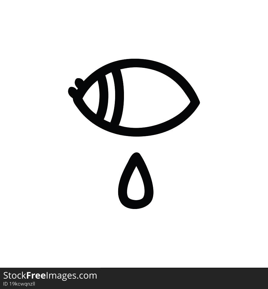 crying eye icon