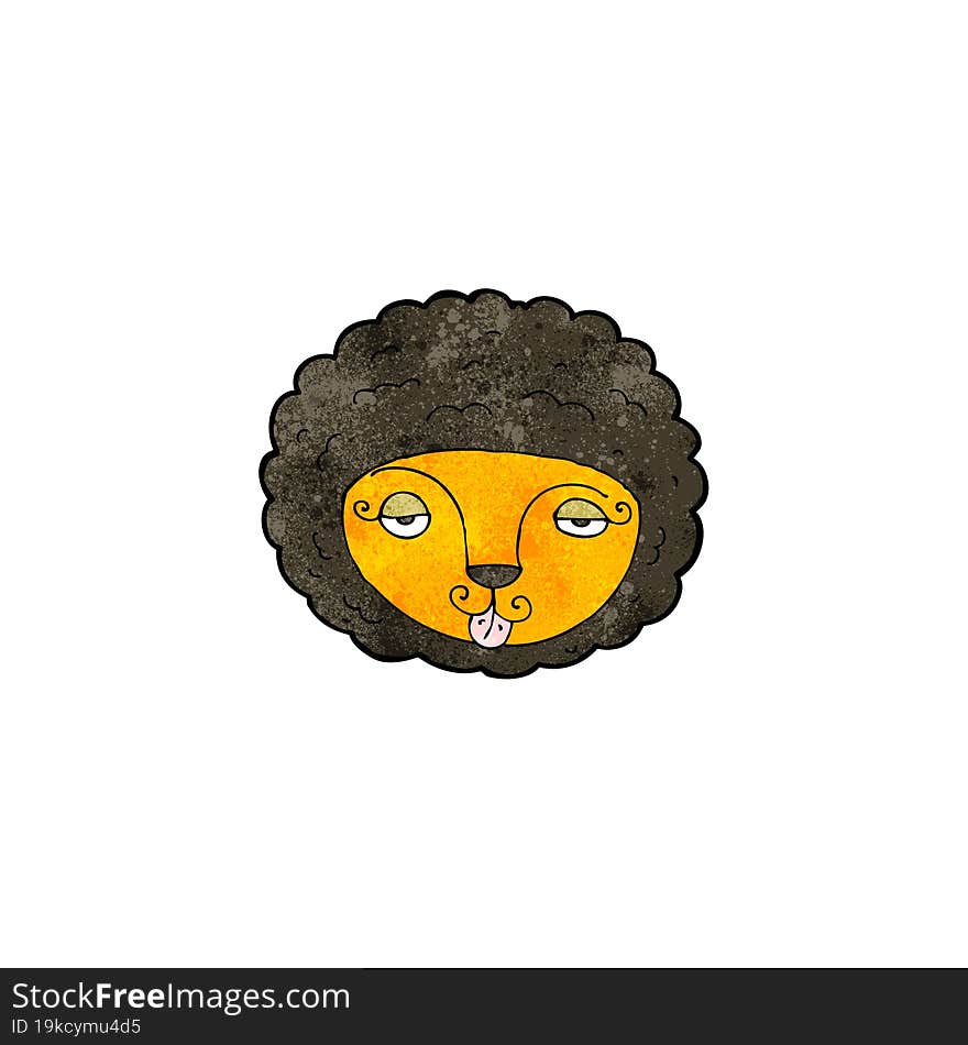 cartoon lion face