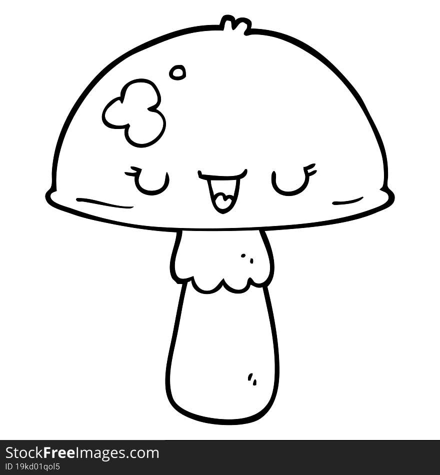 cartoon mushroom