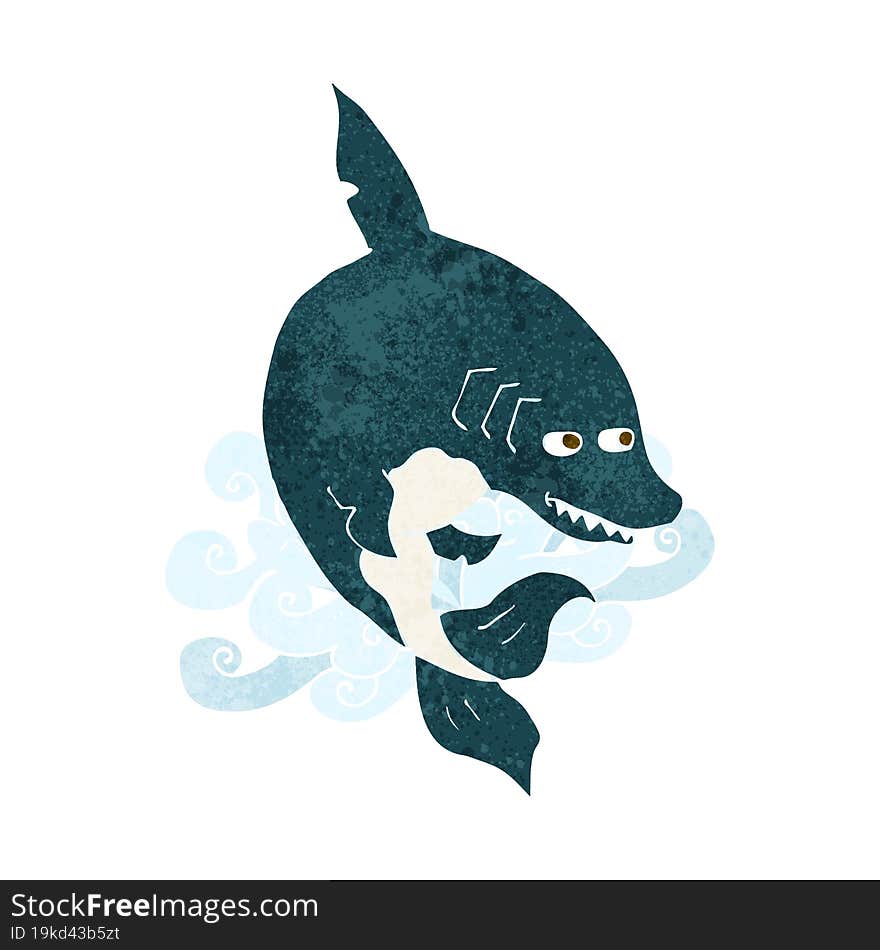 funny cartoon shark