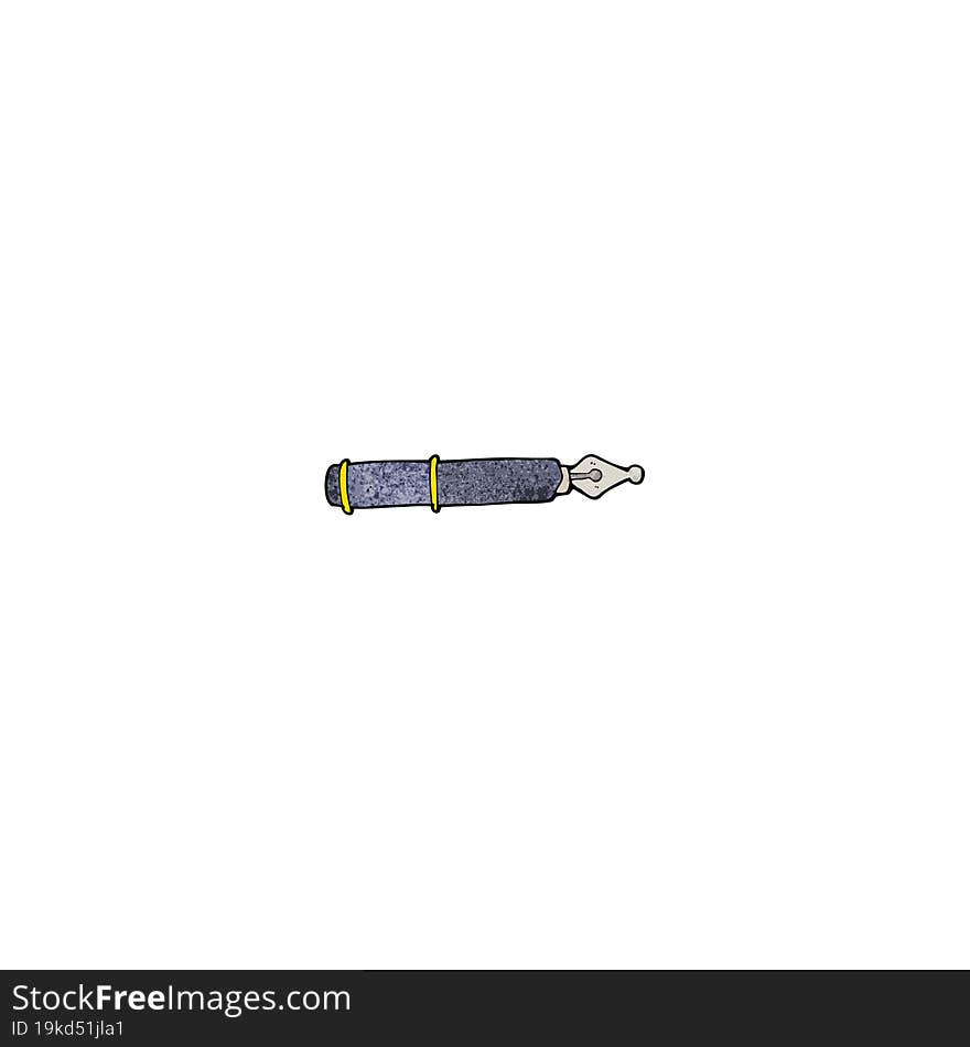 cartoon fountain pen