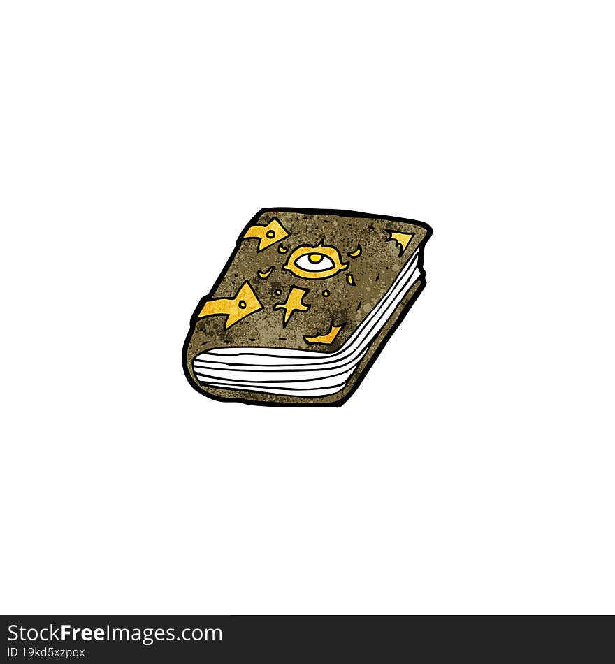 cartoon magic spell book