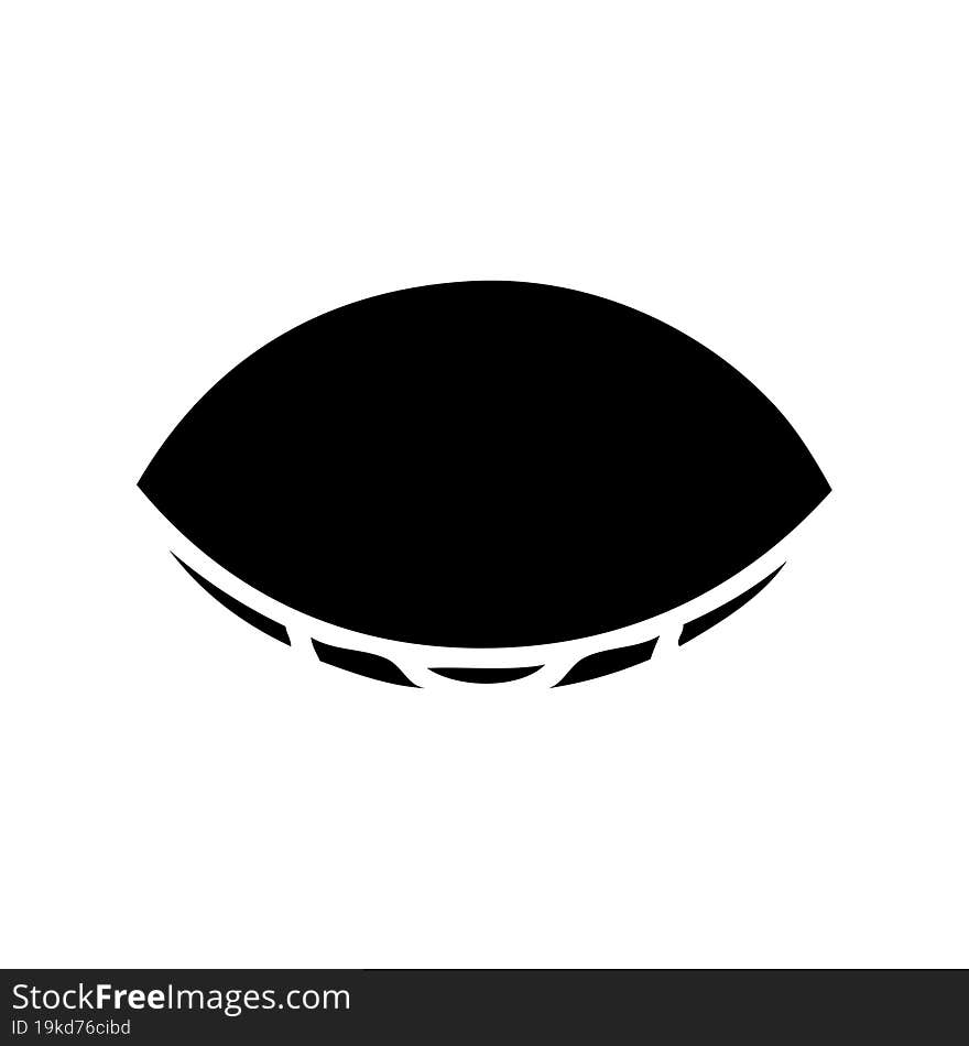 flat symbol sleeping eye