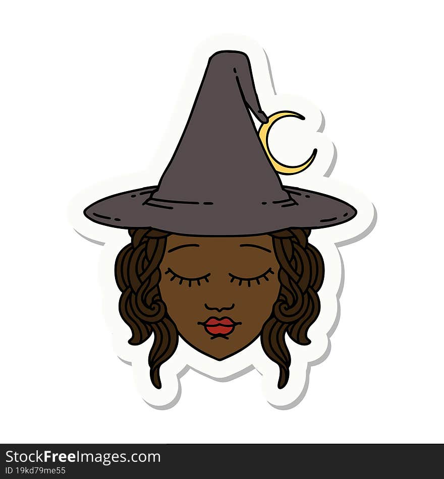 human mage character sticker