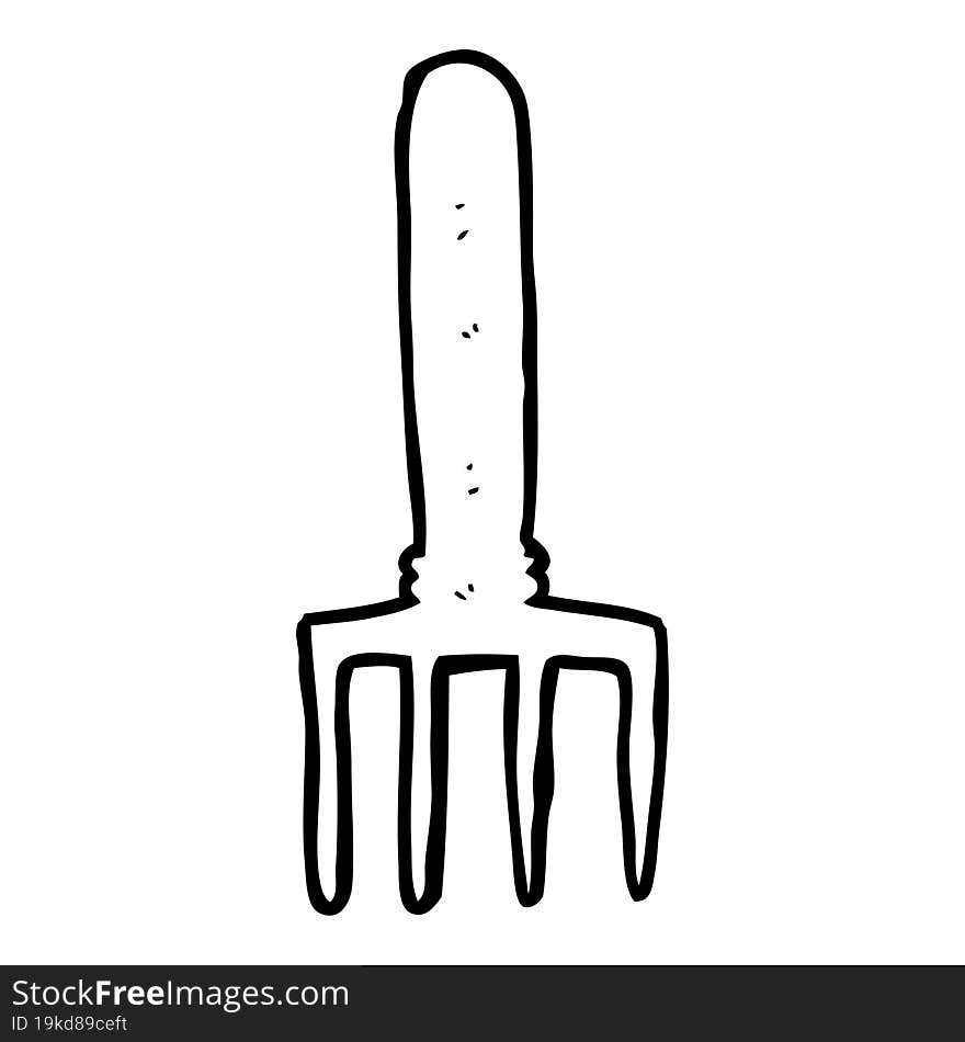 Cartoon Fork