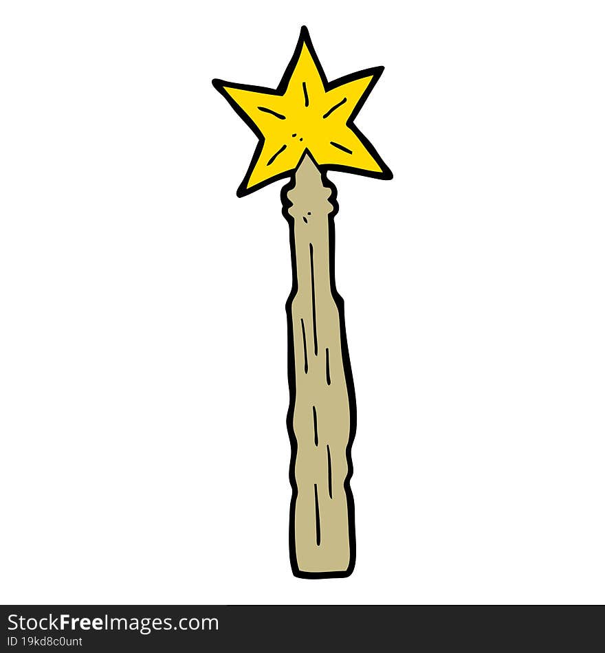 cartoon magic wand