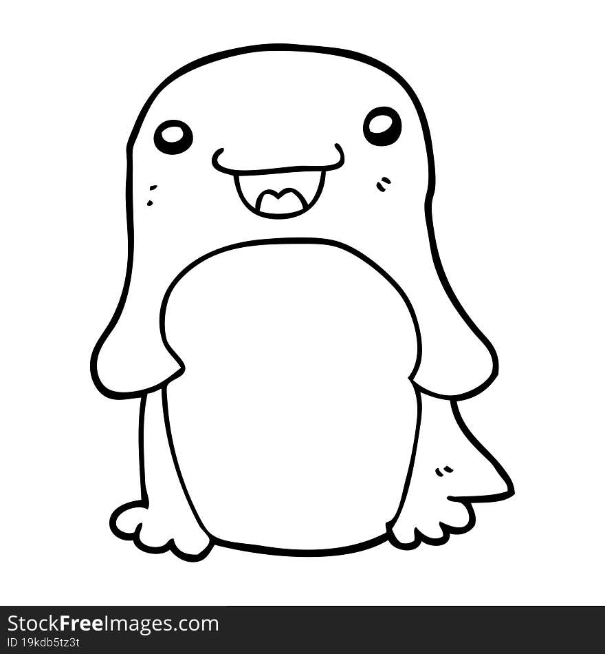 cartoon penguin