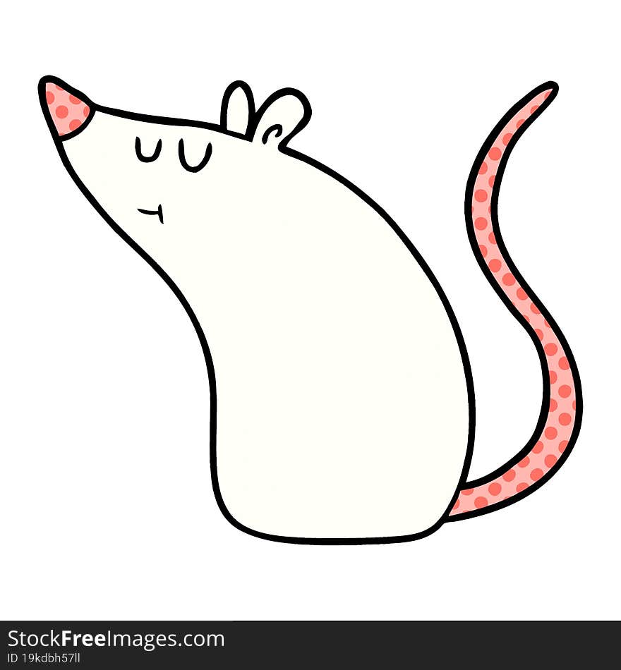 cartoon white mouse. cartoon white mouse