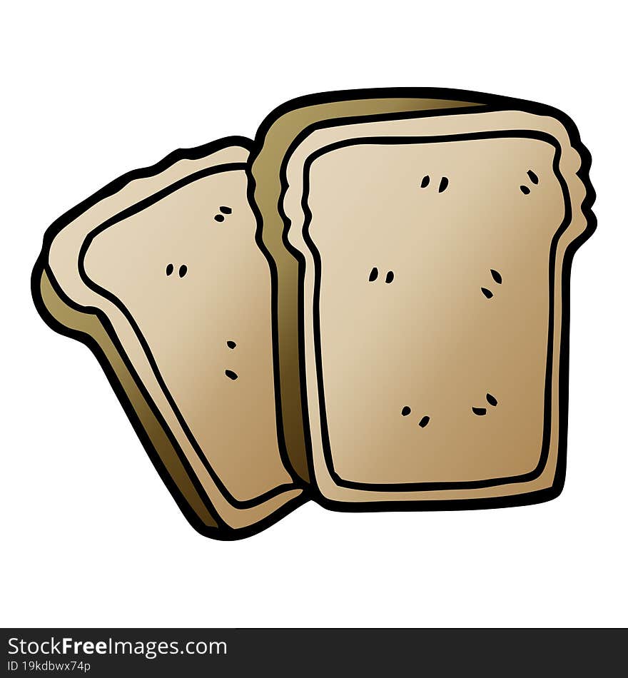 Cartoon Doodle Toast