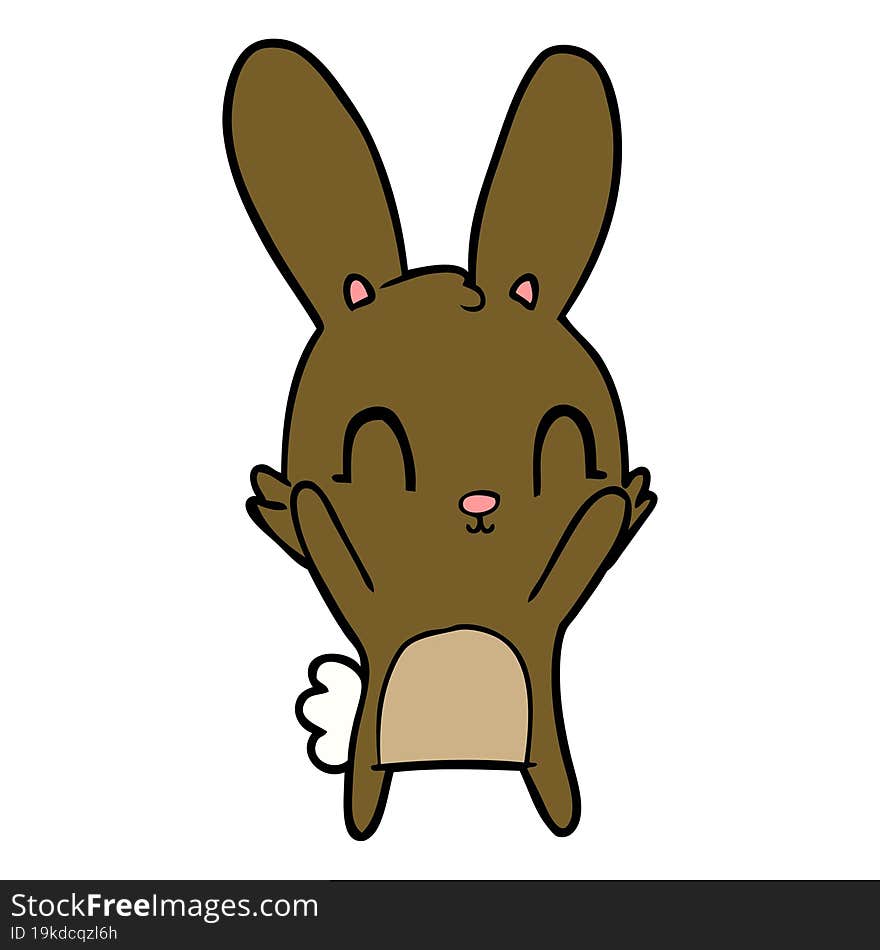 cute cartoon rabbit. cute cartoon rabbit