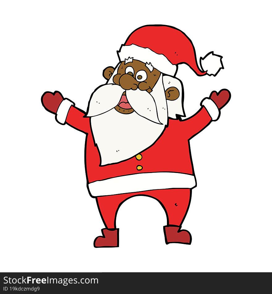 cartoon santa claus