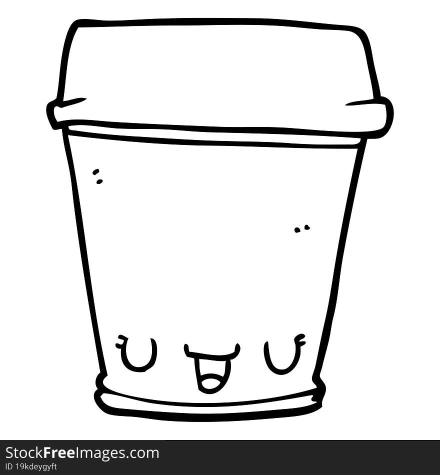 cartoon coffee cup