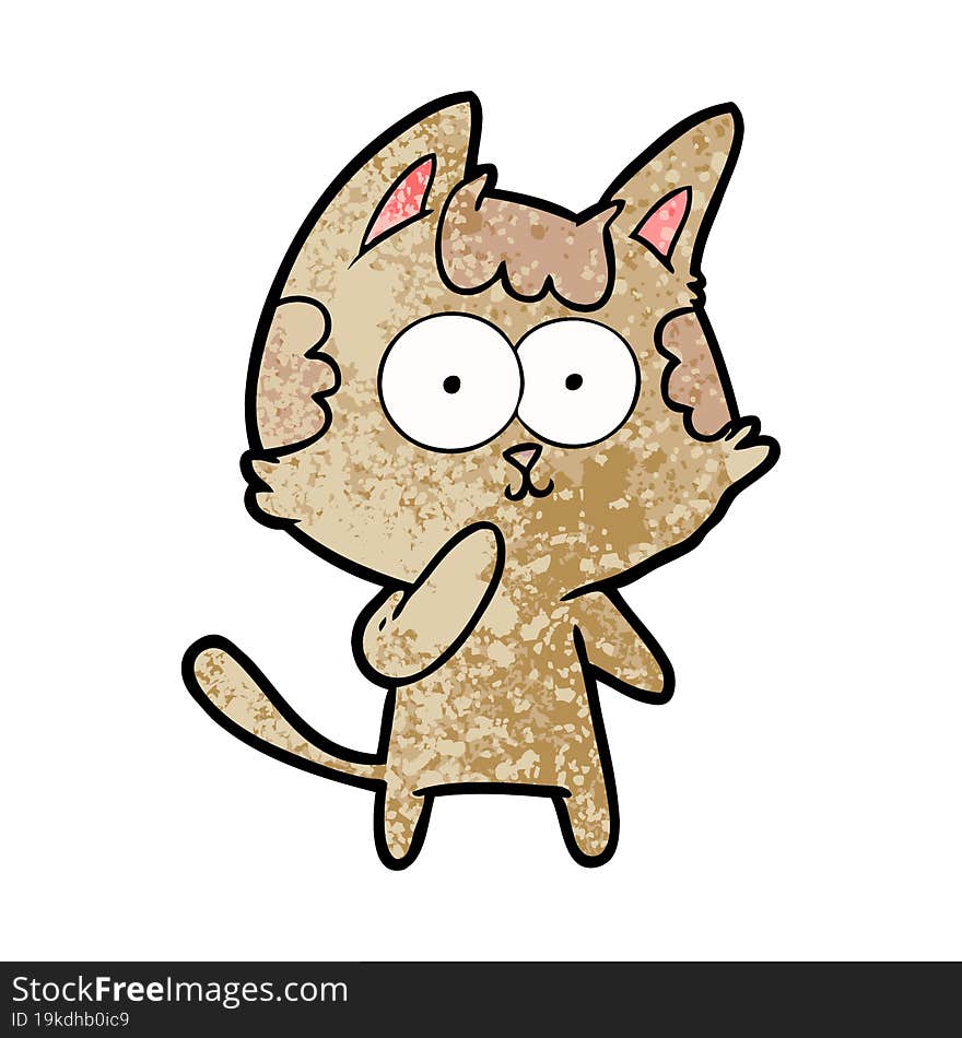 cartoon cat considering. cartoon cat considering