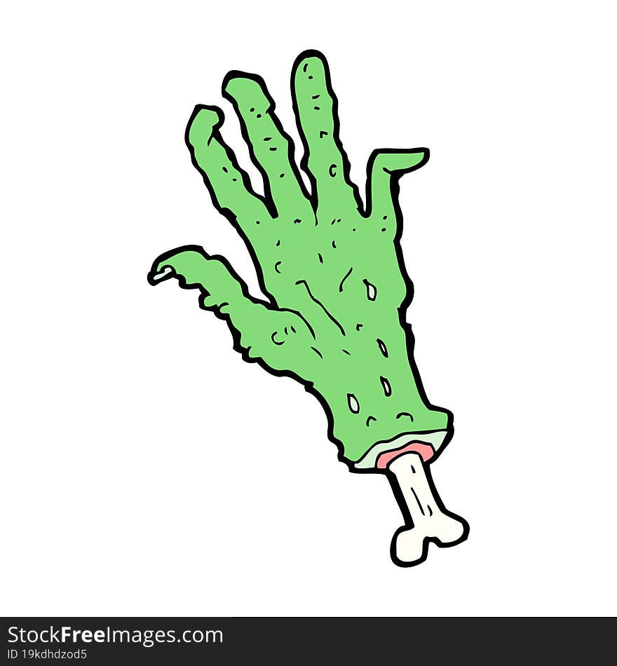 cartoon zombie hand