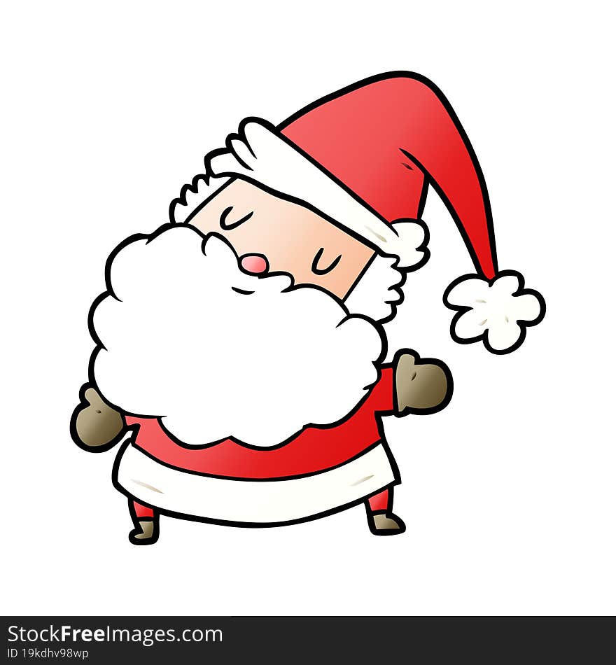 cartoon santa claus. cartoon santa claus