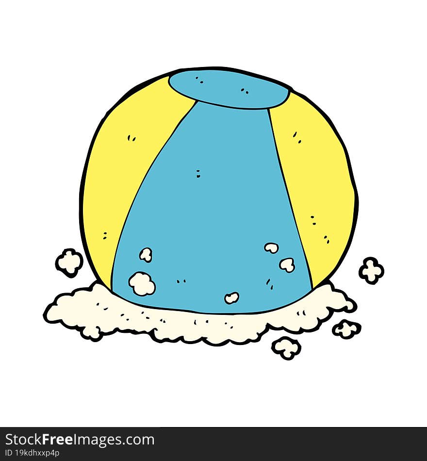 cartoon beach ball