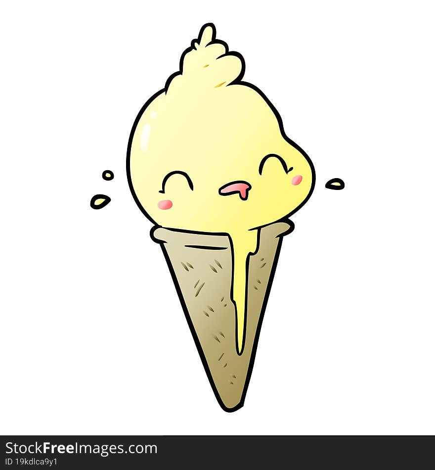 cute cartoon ice cream. cute cartoon ice cream