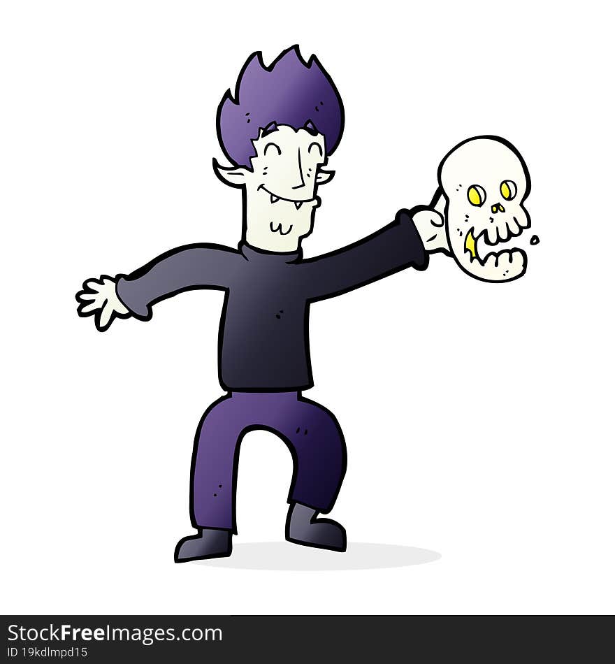 Cartoon Spooky Vampire