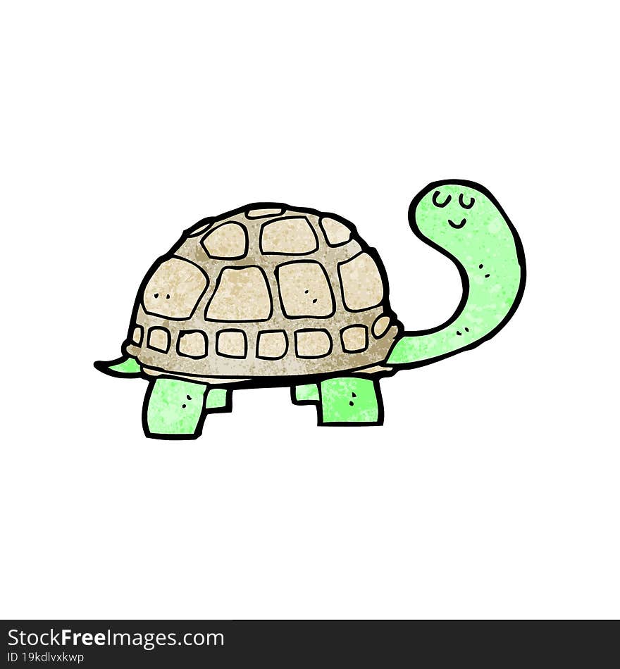 cartoon happy tortoise