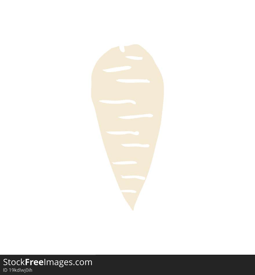 cartoon doodle root vegetable